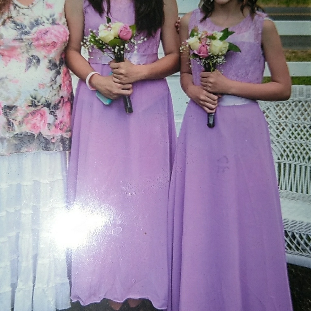 Custom made violet dress